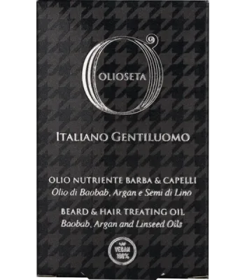 OLIOSETA Italiano Gentiluomo, Лікувальна олія для бороди та волосся, Barex, 30ml