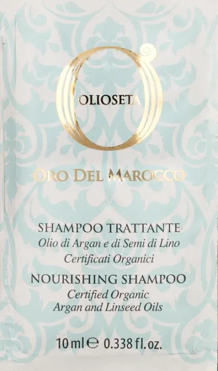 OLIOSETA ODM Шампунь живильний з олією аргани і олією насіння льону 10мл